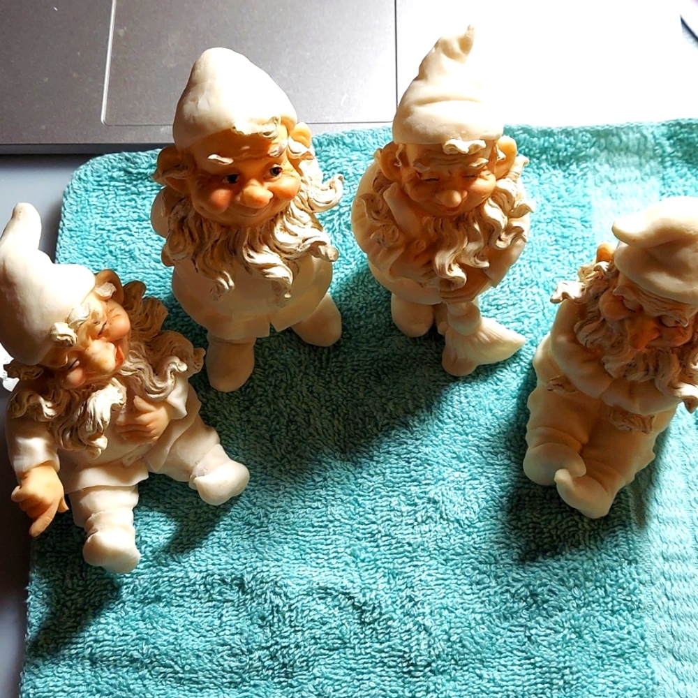 Set of 4 vintage collectible elves from my mother's estate